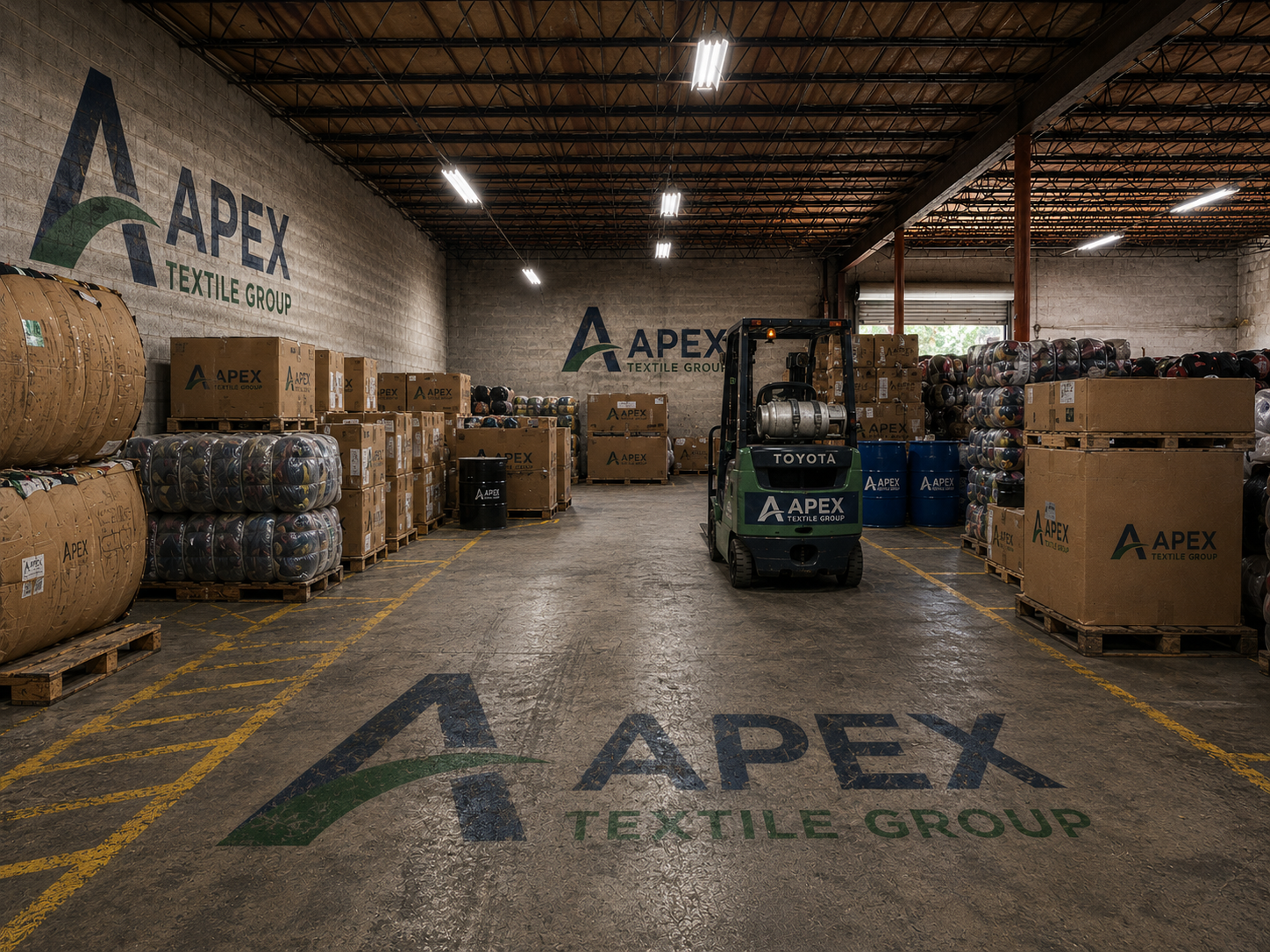 Massive Apex Textile Group distribution warehouse